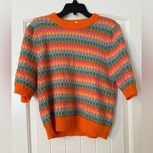 THML Colorful Striped Sweater - Large
